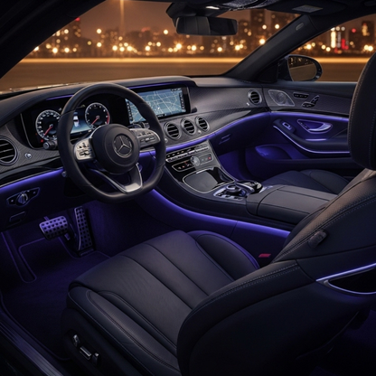 RGB Fiber-Optic Interior Car Lighting Kit