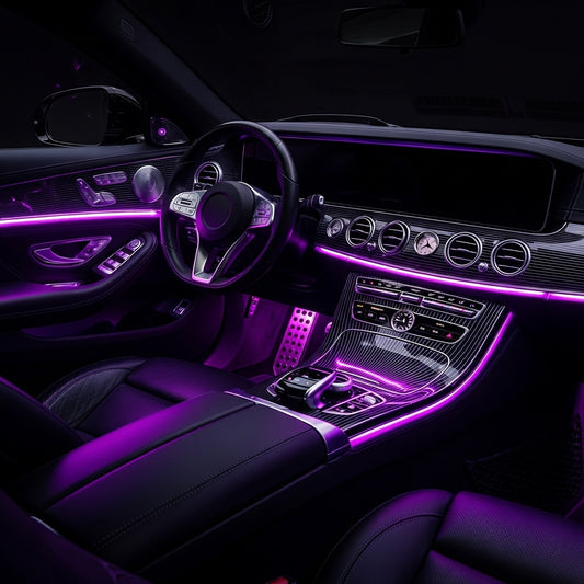 RGB Fiber-Optic Interior Car Lighting Kit